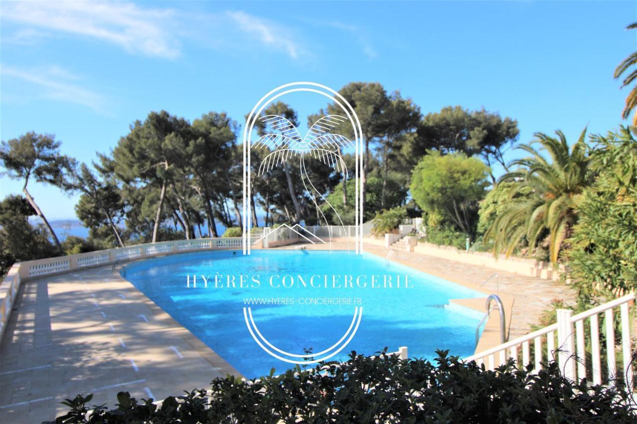 T3 Standing-Splendide Vue Mer - Piscine Parking By Hc Apartamento Hyères Exterior foto
